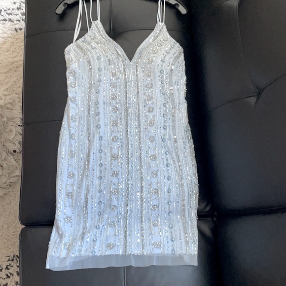NWT Aidan Mattox Cocktail Holiday Dress Sequins Size 8 - Picture 2 of 9